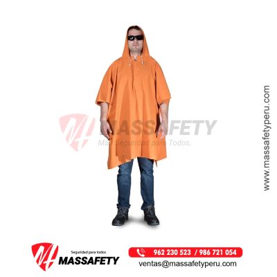 Poncho PVC Naranja Clute