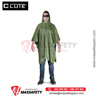 Poncho PVC Verde Clute