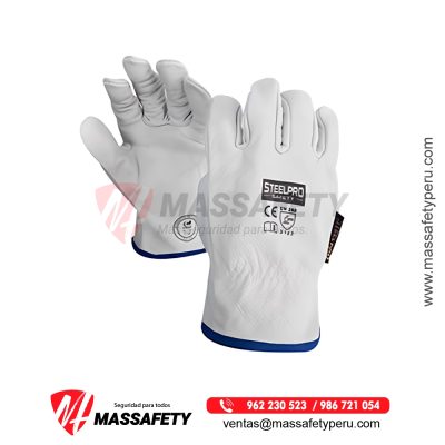 Guante Cuero Badana Blanco Steelpro