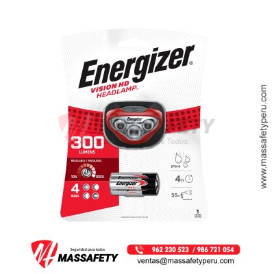 Linterna Frontal Energizer 300 Lumens
