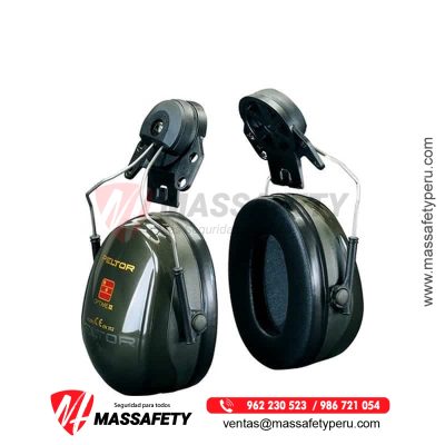 3M™ PELTOR™ Optime™ Orejeras II, 30 dB, Verde, Casco Adosado, H520P3E-410-GQ-01