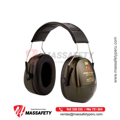 3M™ PELTOR™ Optime™ Orejeras II, 31 dB, Verdes, Bandas para Cabeza, H520A-407-GQ