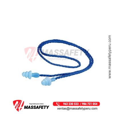 3M™ Tapón Auditivo de Espuma c/ Cordón Trenzado y Estuche 1291