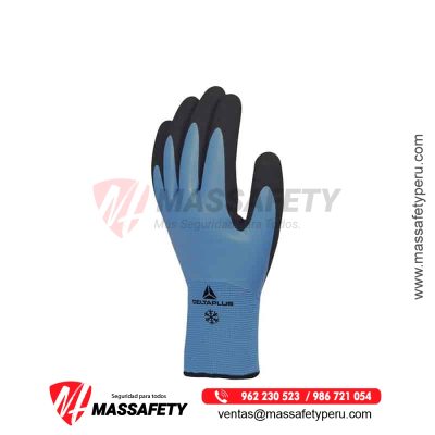 Guante de acrílico-poliamida - mano impregnada de látex - palma impregnada de látex espuma Delta PLus