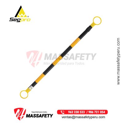 Barra Retractil Negro/Amarillo Segpro