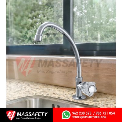 Mezcladora para lavadero a la pared cristal hecho en bronce vainsa