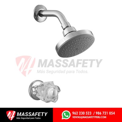 Llave para ducha cristal con salida española hecho en bronce vainsa