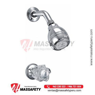 Llave para ducha cristal con salida vsi massage hecho en bronce vainsa