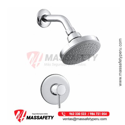 Monocomando para ducha bali con salida española hecho en bronce vainsa