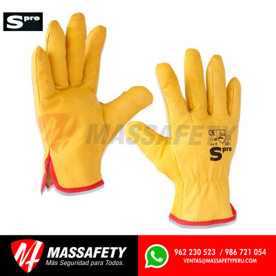 Guantes de Badana Amarillo Spro