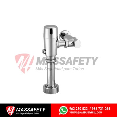 Fluxometro electrónico bateria para inodoro boton de 4.8 lts indirecto hecho en bronce Vainsa