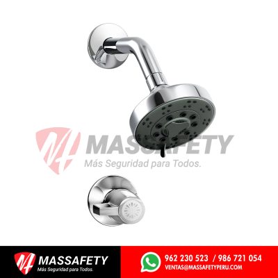 Llave para ducha cabo blanco con salida tecno cromado Italgrif
