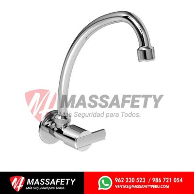 Llave para lavadero a la pared buzios lever cromado Italgrif