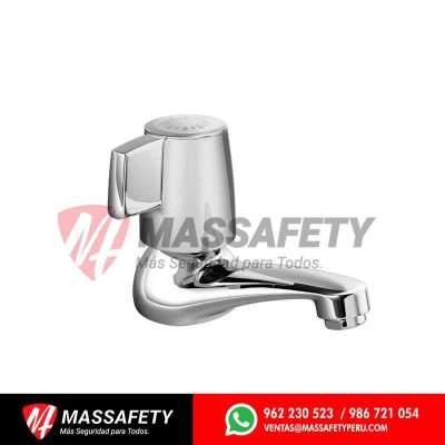 Llave para lavatorio cabo blanco cromado Italgrif