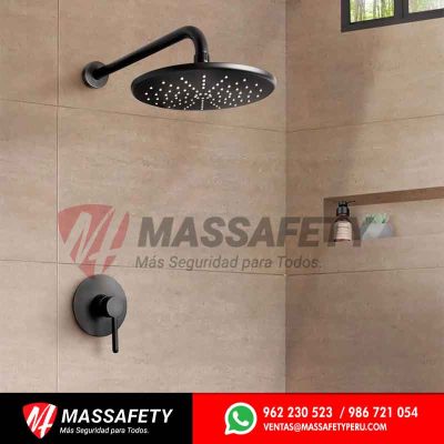 Mezcladora de ducha monocomando cartagena black Italgrif