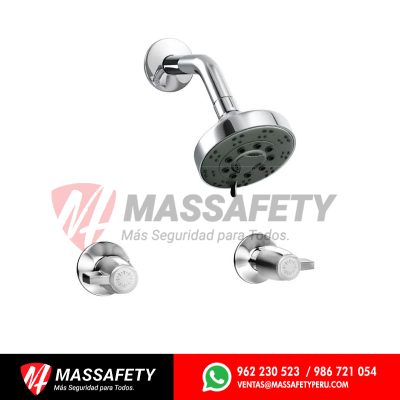 Mezcladora para ducha con salida tecno cabo blanco cromado Italgrif