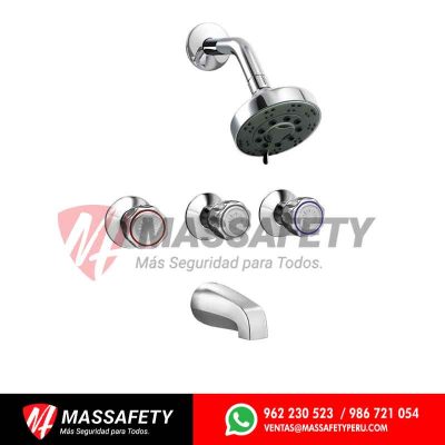 Mezcladora para ducha tina vallarta con salida tecno cromado Italgrif