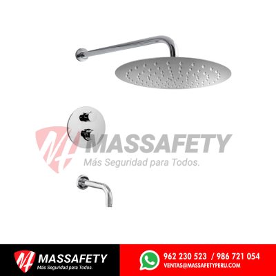 Mezcladora termostática de ducha tina con salida española 25 cm Vainsa