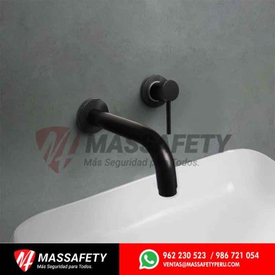 Monocomando a la pared para lavatorio lever black