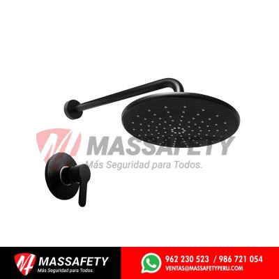 Monocomando de ducha con salida española maui black