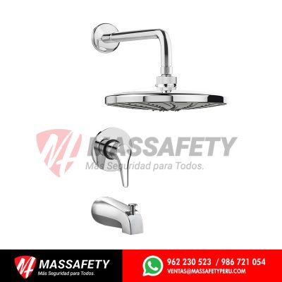 Monocomando para ducha tina barbados cromado Italgrif