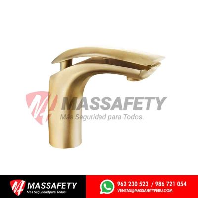 Monocomando para lavatorio baja martini gold hecho en bronce Vainsa