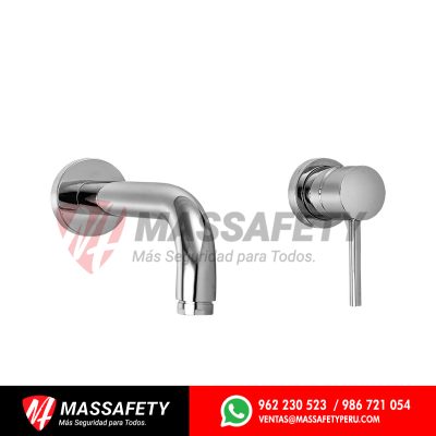 Monocomando para lavatorio pared lever hecho en bronce Vainsa