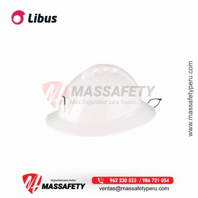 Casco Minero color blanco de la marca Libus