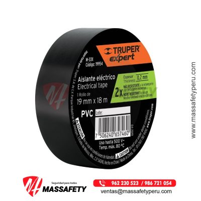 Cinta Aislante 18 m x 19 mm Truper 19954