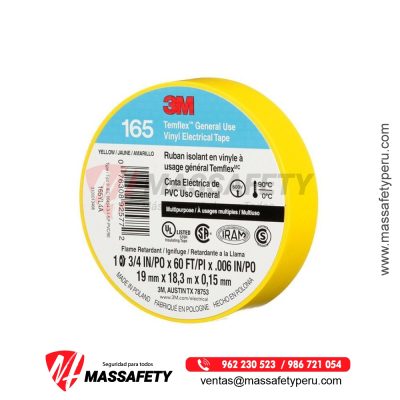 Cinta Eléctrica 3M Temflex 165, Amarillo