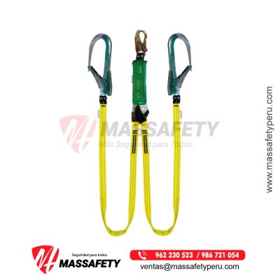 Línea de Vida doble regulable 3 ganchos 3/4″ Hauk (DN2PR)