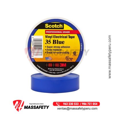 Cinta Eléctrica de Vinilo 3M Scotch 35, Blue