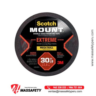 Cinta de doble contacto extrema 3M 25.4mm x 10m