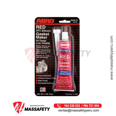 Silicona Automotriz Roja 11-AB Americano Abro