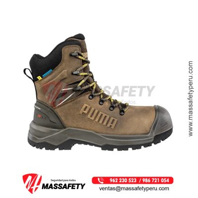 Bota de Seguridad Puma Safety Iron HD Brown 8 pulgadas MID ASTM