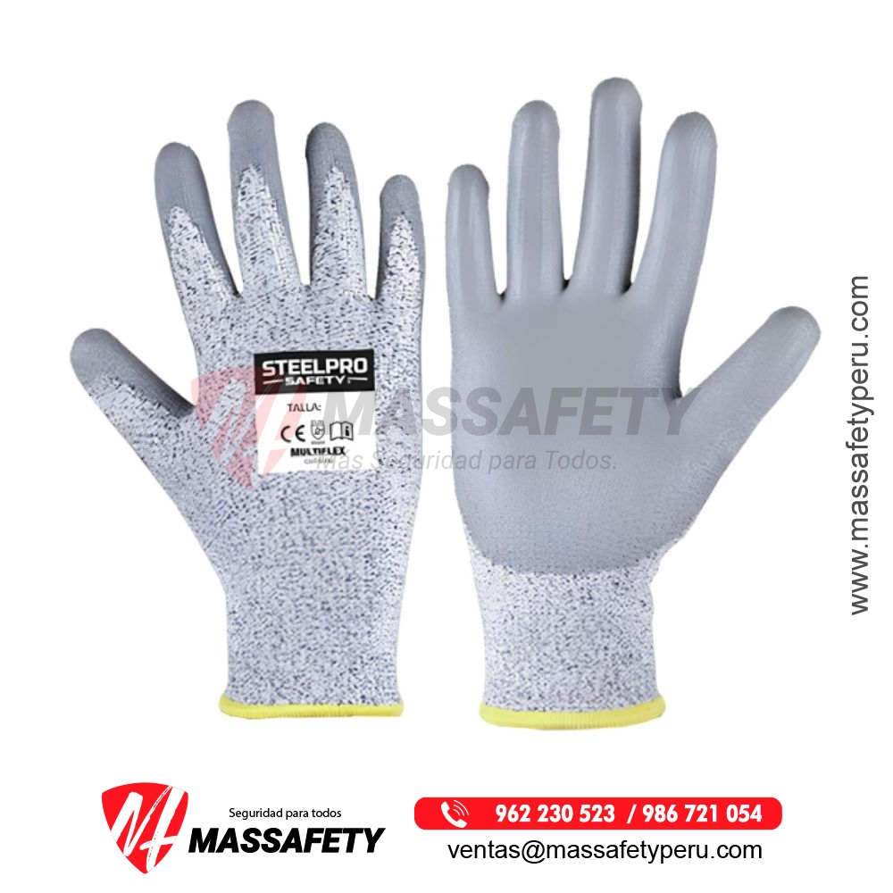 Guante Multiflex Cut-5 PU Steelpro