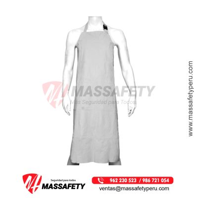 Mandil de pvc blanco Steelpro