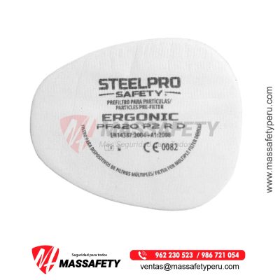 Ergonic Prefiltro Pf420 P2 R D (Paq X 10) (Und) Steelpro