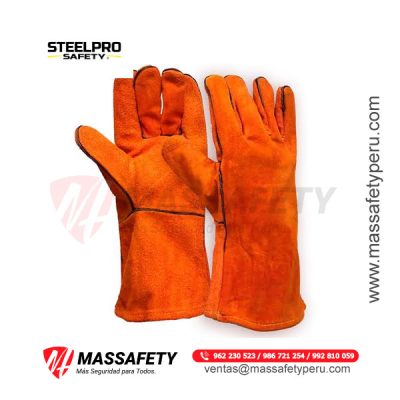 Guante de Soldador Naranjo Steelpro
