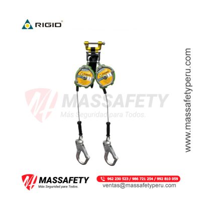 Bloque Retractil Doble N-9457LE-08UT / 2.4 m (8 ft) de Cable Kevlar Rigid