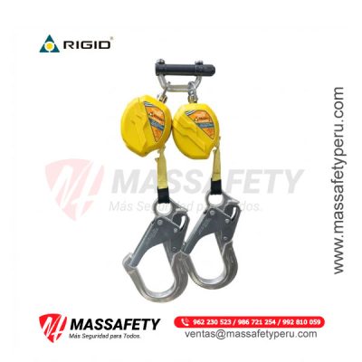 Bloque Retractil Doble N-9158-06 / 1.8 m (6 ft) Kevlar Rigid