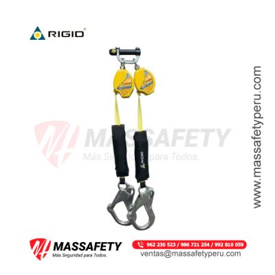Bloque Retractil Doble N-9127-06 / 1.8 m (6 ft) Kevlar Rigid