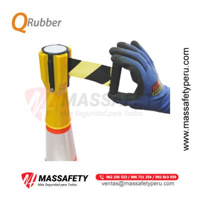 Separador De Cinta Negro/Amarillo 3 mt para Cono