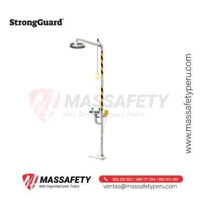 Ducha Lavaojos con Pedal BD-550A Acero Inoxidable StrongGuard