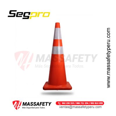 Cono Naranja de 36″ con Cinta Reflectiva